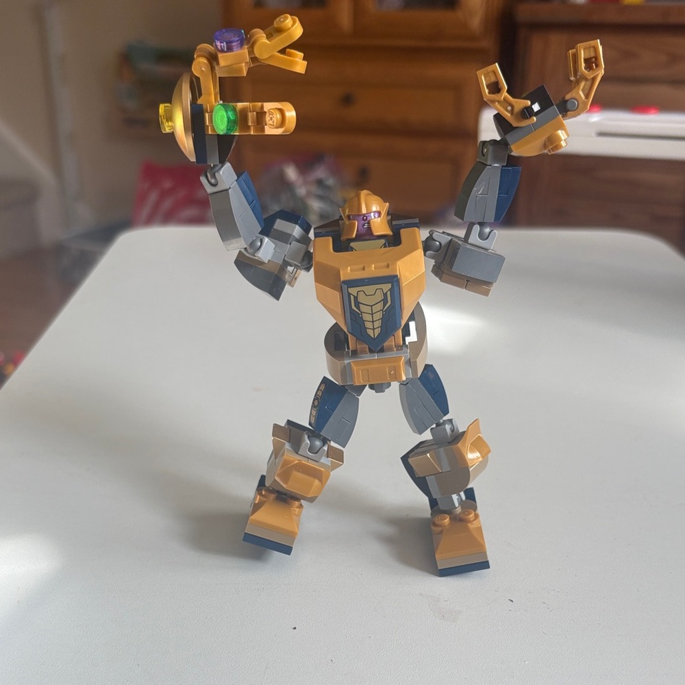 Lego Gold and Gray Robot Building Toy